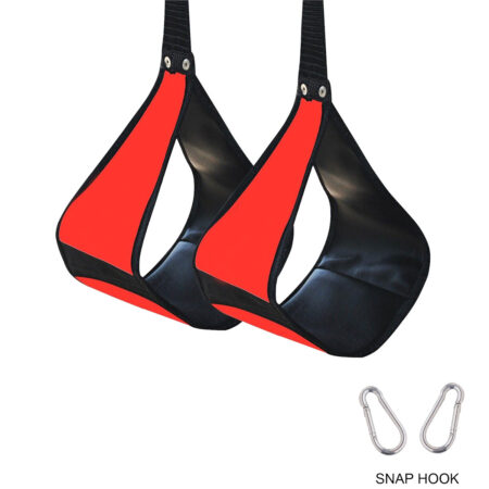 New Ab Sling Straps Hanging Leg Raise Abdominal Arm Support Colour Black/Red