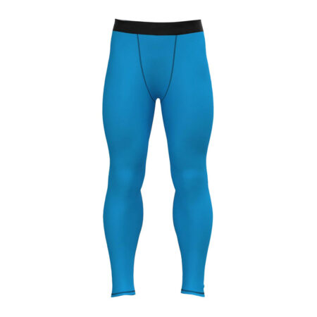 Nylon Tights Compression Pants Lower for men Blue