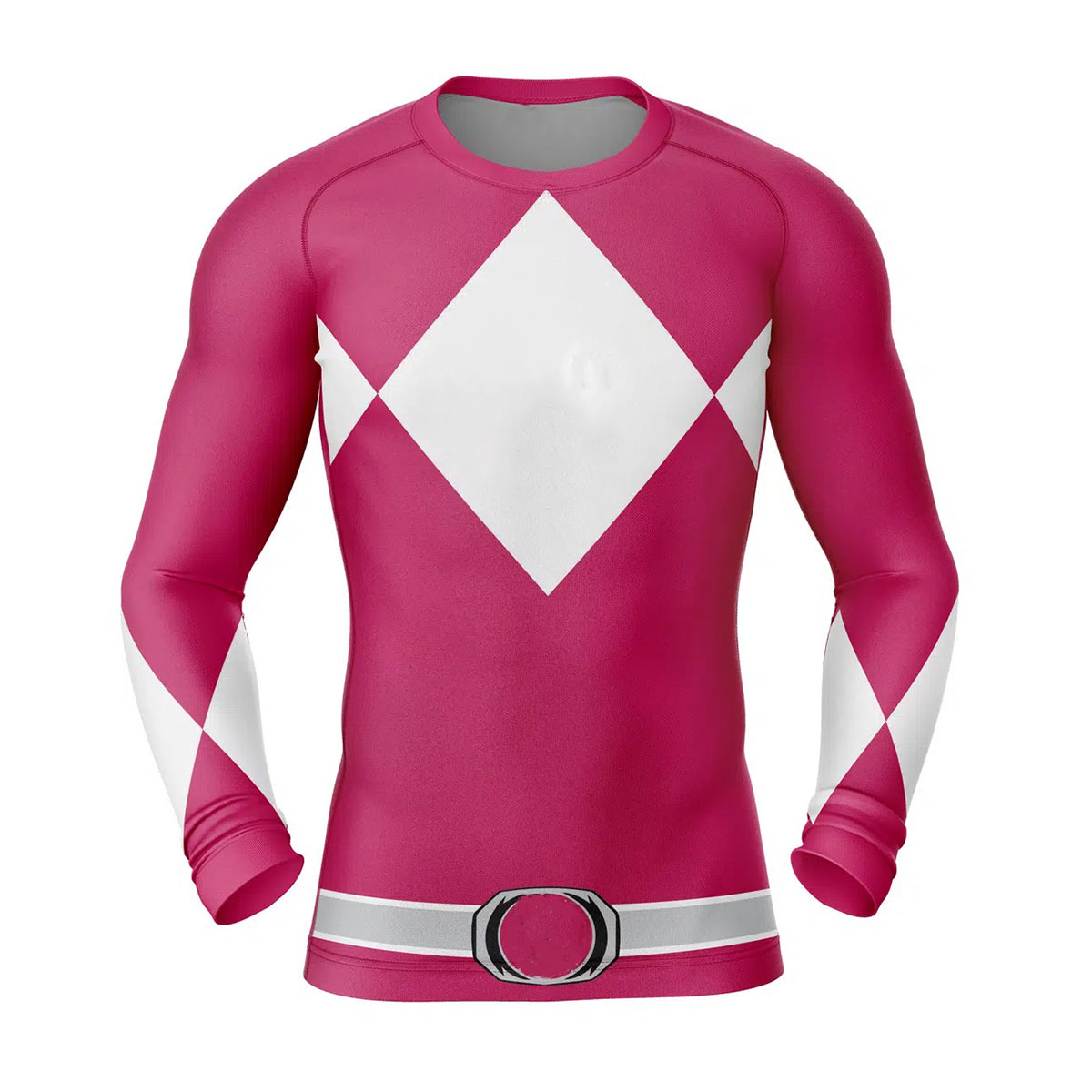 Pink Ranger Power Rangers Long Sleeve Rash Guard Compression 1 Pink Ranger Power Rangers Long Sleeve Rash Guard Compression