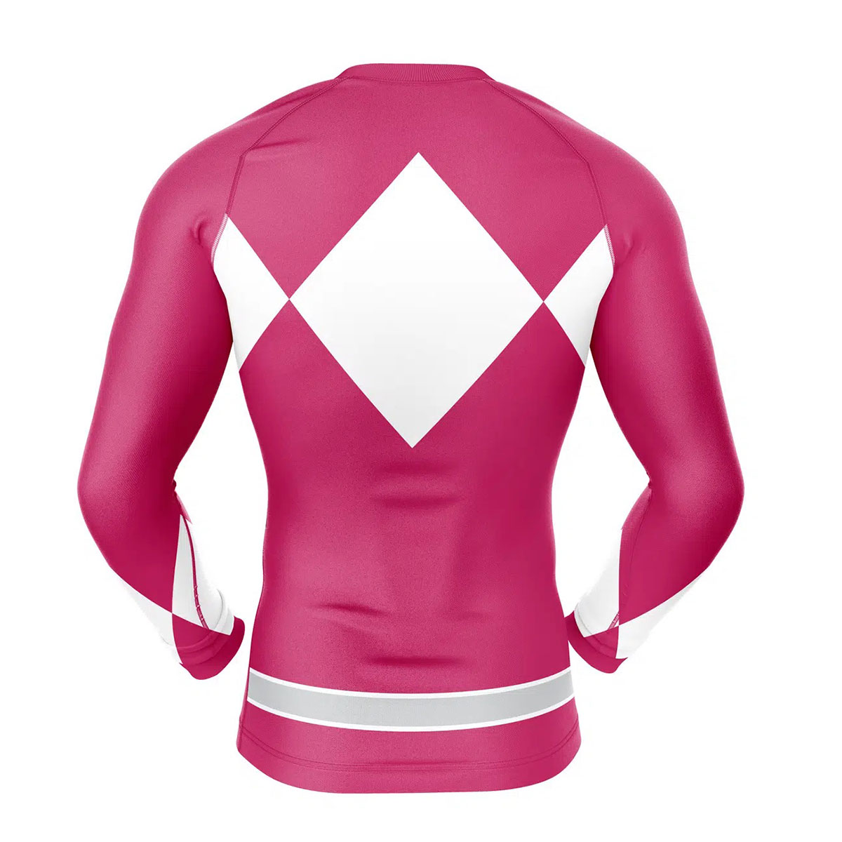 Pink Ranger Power Rangers Long Sleeve Rash Guard Compression 2 Pink Ranger Power Rangers Long Sleeve Rash Guard Compression - Image 2