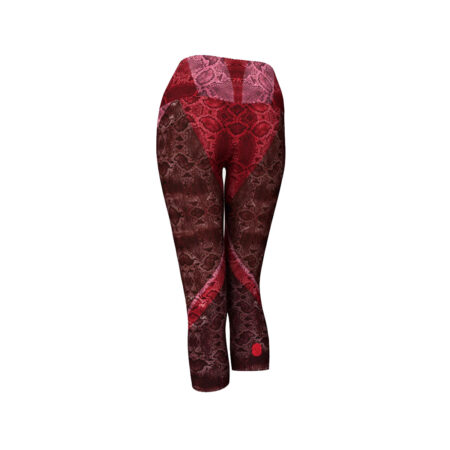 Red Pink Snakes Capri 4 Red Pink Snakes Capri 3