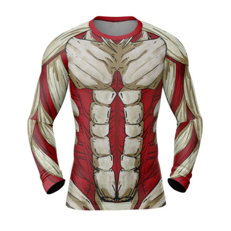 Reiner Braun Armored Attack on Titan Long Sleeve Rash Guard Compression