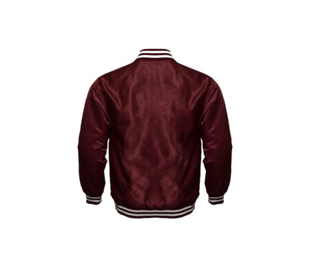 Silk Satin Burgundy Varsity Jackets 7 Silk Satin Burgundy Varsity Jackets 6