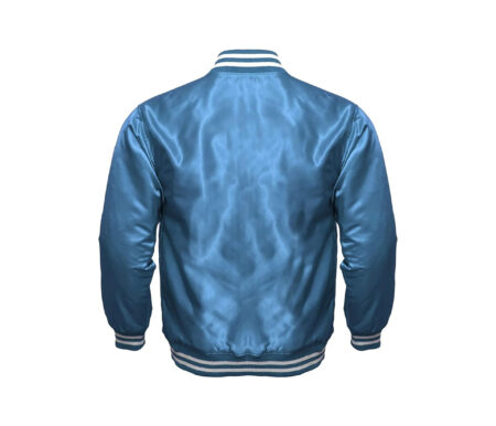 Silk Screen Blue Satin Varsity Jackets 7 Silk Screen Blue Satin Varsity Jackets 6