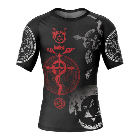 Transmutation Circle Short Sleeve Rash Guard Compression Shirt