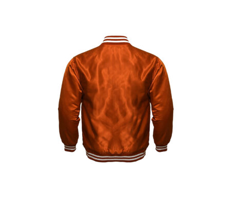 Varsity Satin Orange Jackets 7 Varsity Satin Orange Jackets 6
