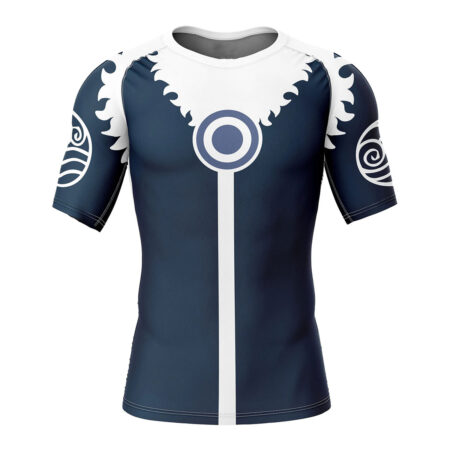 Men's Waterbenders Avatar Short Sleeve Rash Guard Compression Shirt