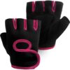 Weightlifting Gym Gloves Colour Black/Pink