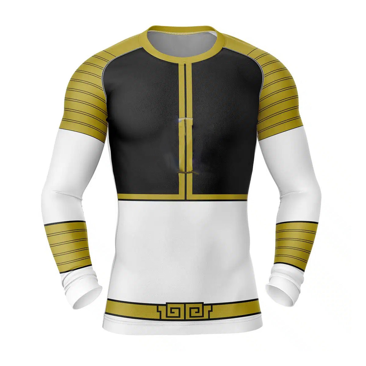 White Ranger Power Rangers Long Sleeve Rash Guard Compression 1 White Ranger Power Rangers Long Sleeve Rash Guard Compression