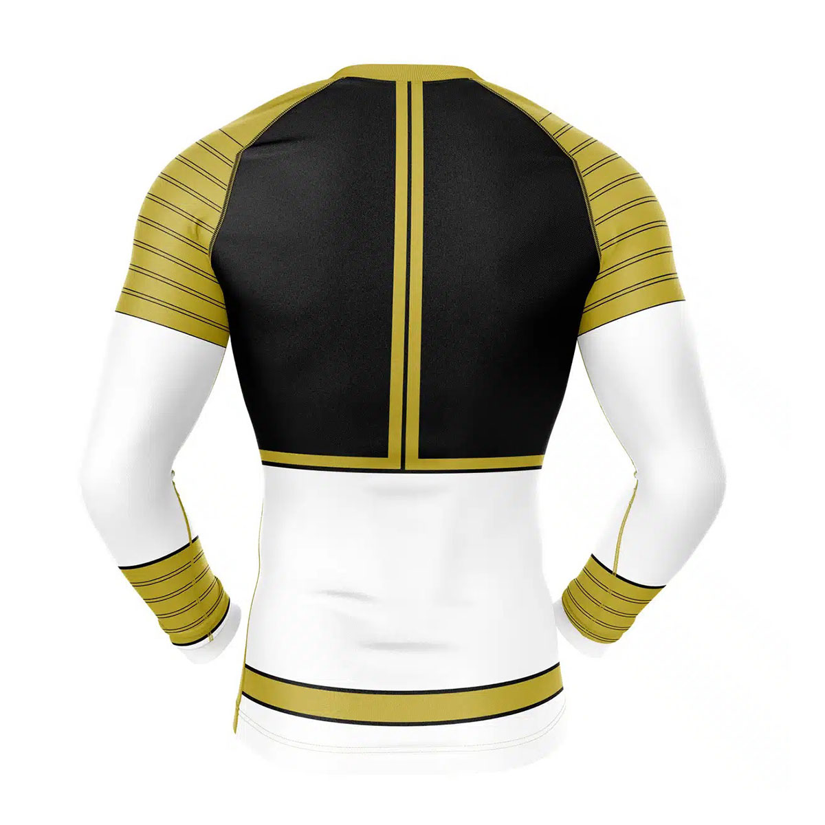 White Ranger Power Rangers Long Sleeve Rash Guard Compression 2 White Ranger Power Rangers Long Sleeve Rash Guard Compression - Image 2