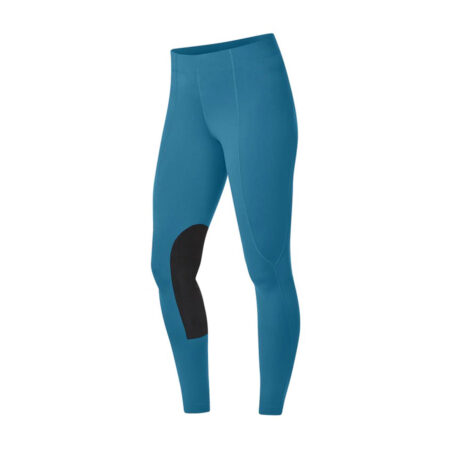 Women's Flow Rise Knee Patch Performance Tight Colour Blue