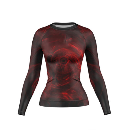 Women’s Compression Top Full Sleeves Color Red/Black
