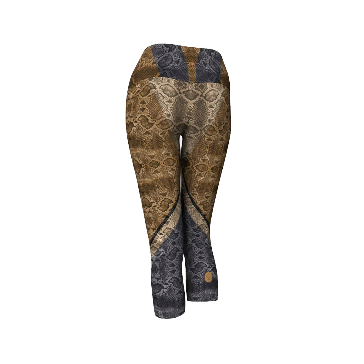 Women's Tan Neutral Snakes Capri 3 Women's Tan Neutral Snakes Capri - Image 3