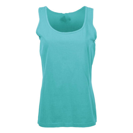 Women's Ultra Soft Cotton Tank Top Colour Lagoon Blue