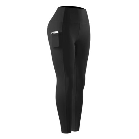 Women's Workout Pant Compression Capri Color Black